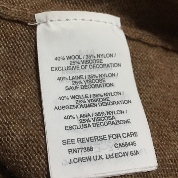 J Crew Brown Needle Punch Lace Sweater - Picture 7 of 7